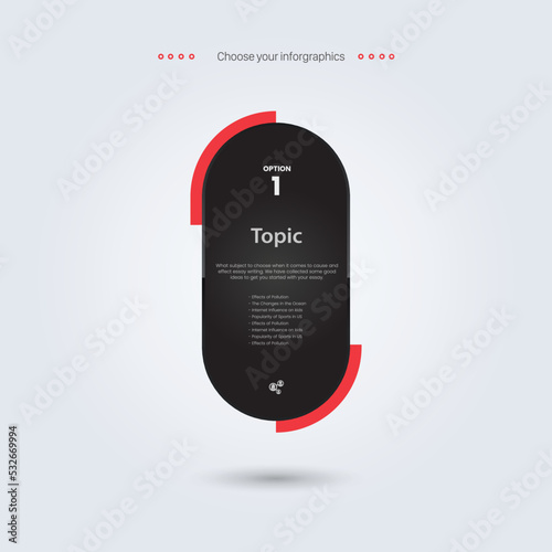 A new style of Vector infographic three object,  dark infographic  level pricing chart, banners infographic template, used in Marketing sale off promo