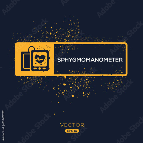 Creative (Sphygmomanometer) Icon, Vector sign.