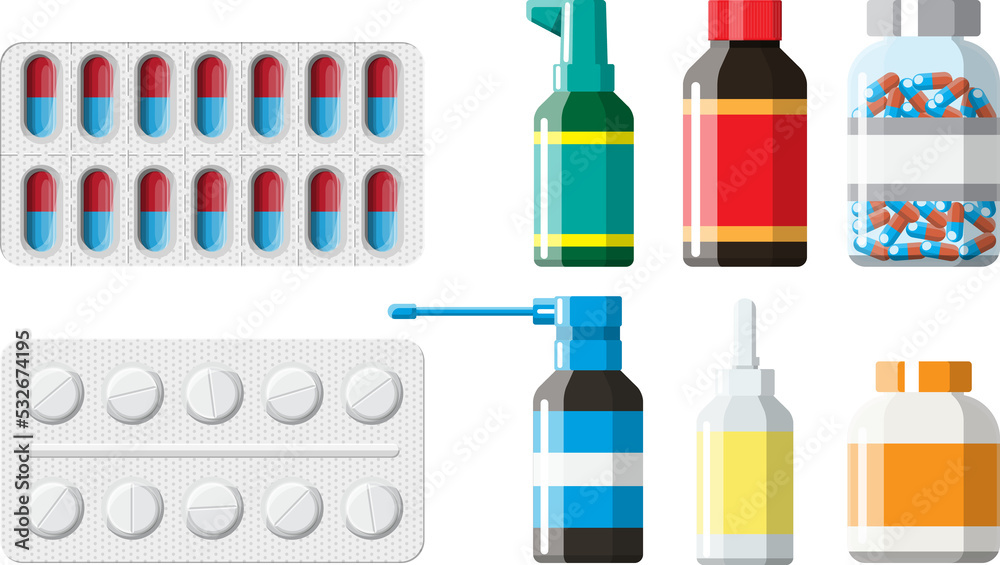 Medical drug, vitamin, antibiotic Medical drug, vitamin, antibiotic