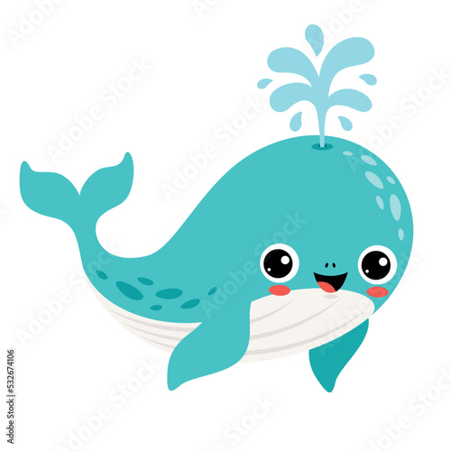 Cartoon Drawing Of A Whale