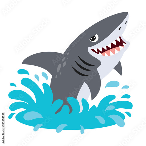 Cartoon Drawing Of A Shark
