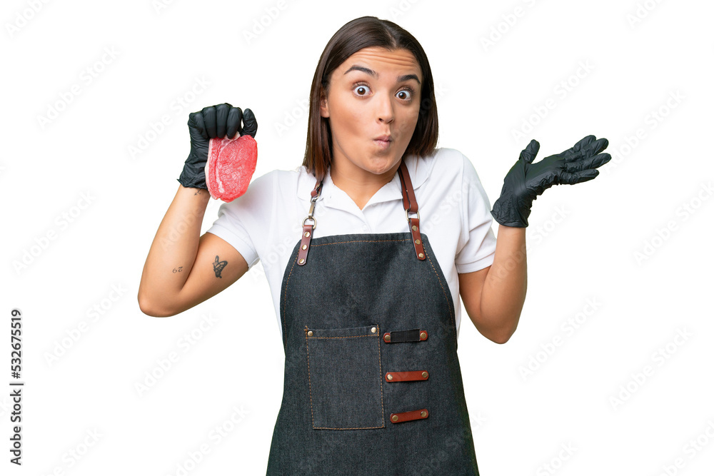 Young beautiful brunette woman over isolated background