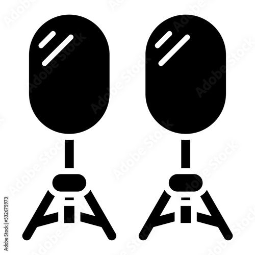 Camera Reflector Icon Style