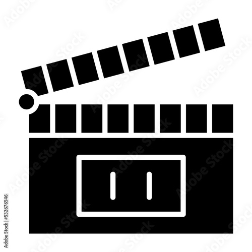 Clapperboard Icon Style