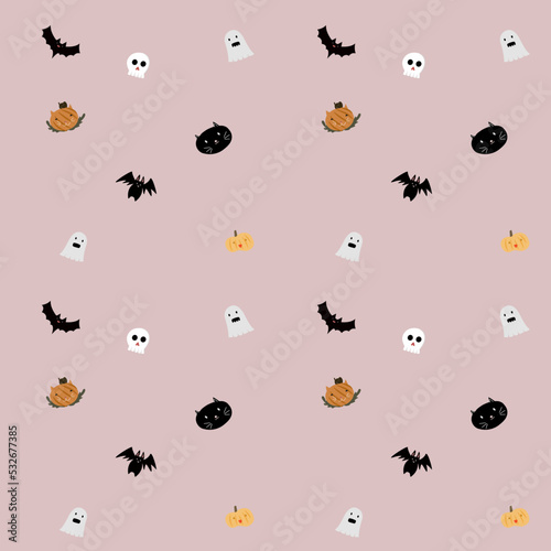 The halloween pattern for wallpaper © vastron