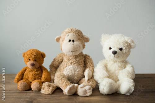Various stuffed animal toys are a symbol of friendship © Lys Owl