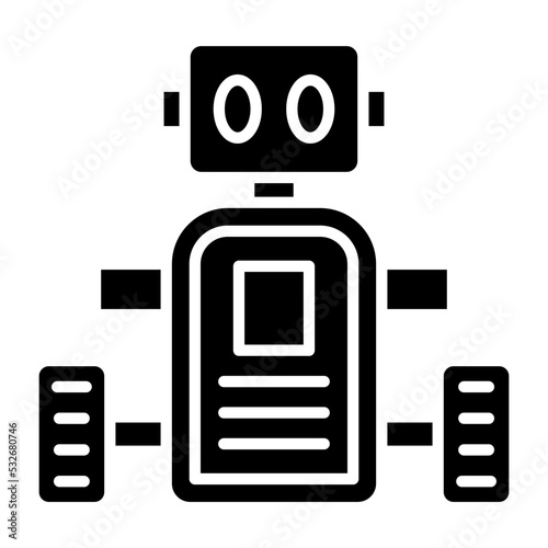Mobile Robot Icon Style