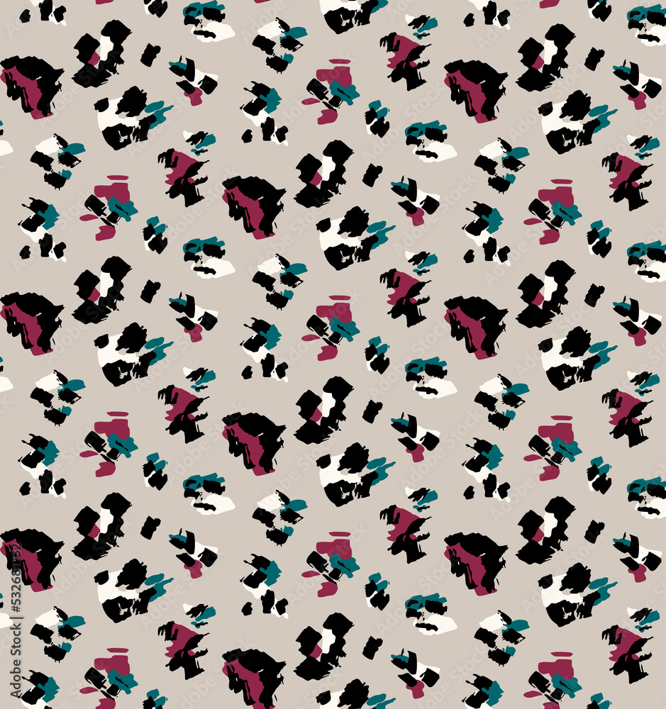 Seamless leopard pattern, animal print. Seamless leopard pattern, animal print.