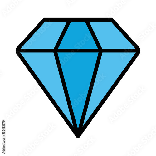 Diamond Vector Icon which is suitable for commercial work and easily modify or edit it

