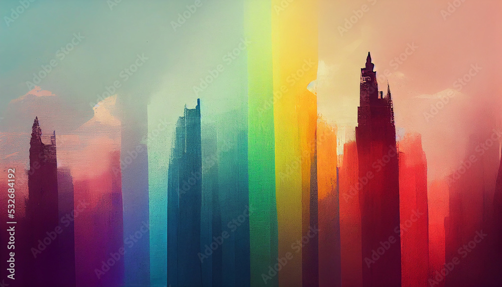 Colorful LGBT abstract bakcground. Digital art