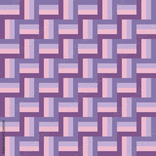 Seamless pattern oblique purple pink violet pastel shades segments basketry, wickerwork, wicker