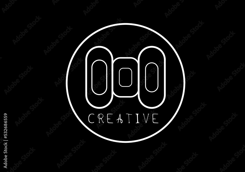 Logo design with a circle element concept with an elegant combination Logo design with a circle element concept with an elegant combination