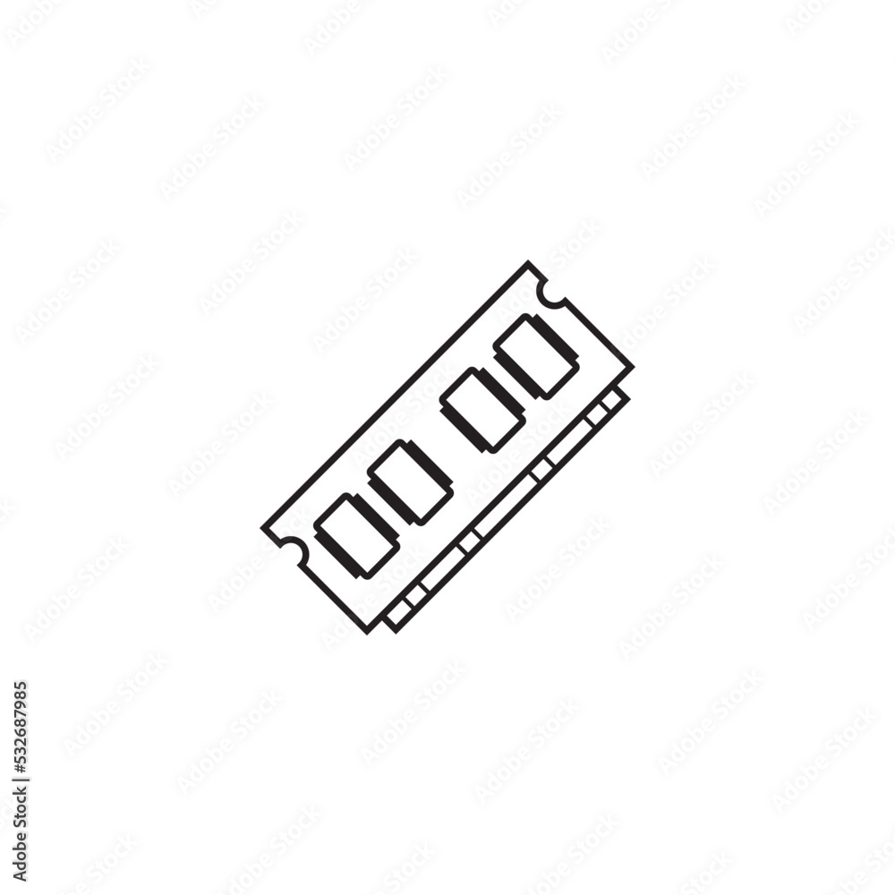 computer RAM icon computer RAM icon