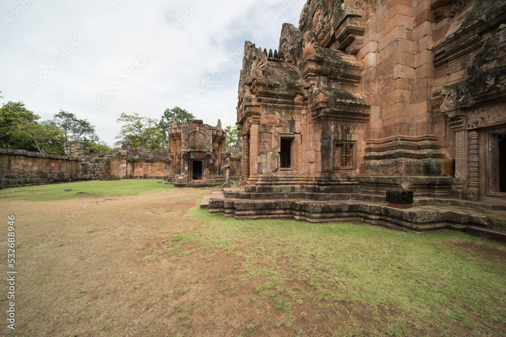 Phanom Rung Historical Park,  a beautiful Hindu Khmer Empire Temple complex in buriram, thailand.
