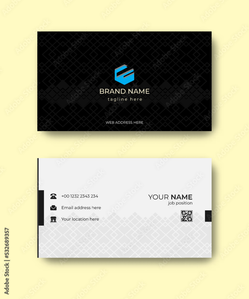 Obraz premium business card template