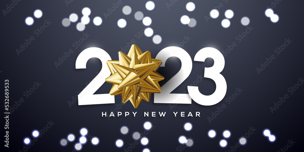Fototapeta premium 2023 Happy New Year