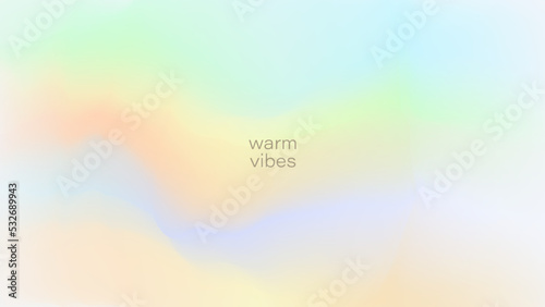 Summer warm vibes gradient background design. Neon fluid walllpaper with bright blending colors.