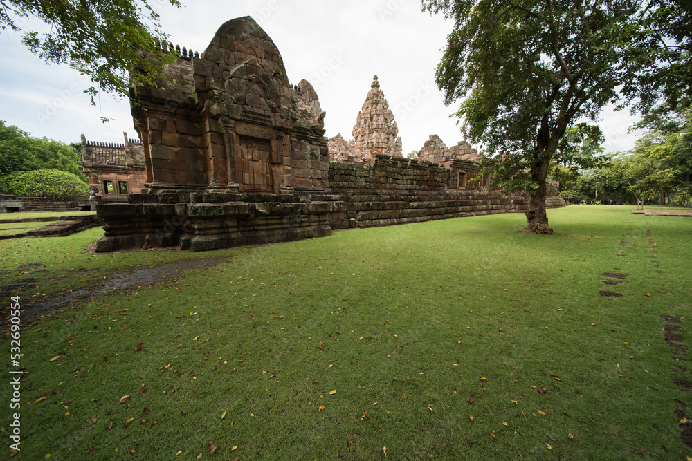 Phanom Rung Historical Park,  a beautiful Hindu Khmer Empire Temple complex in buriram, thailand.