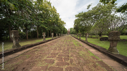 Phanom Rung Historical Park   a beautiful Hindu Khmer Empire Temple complex in buriram  thailand.