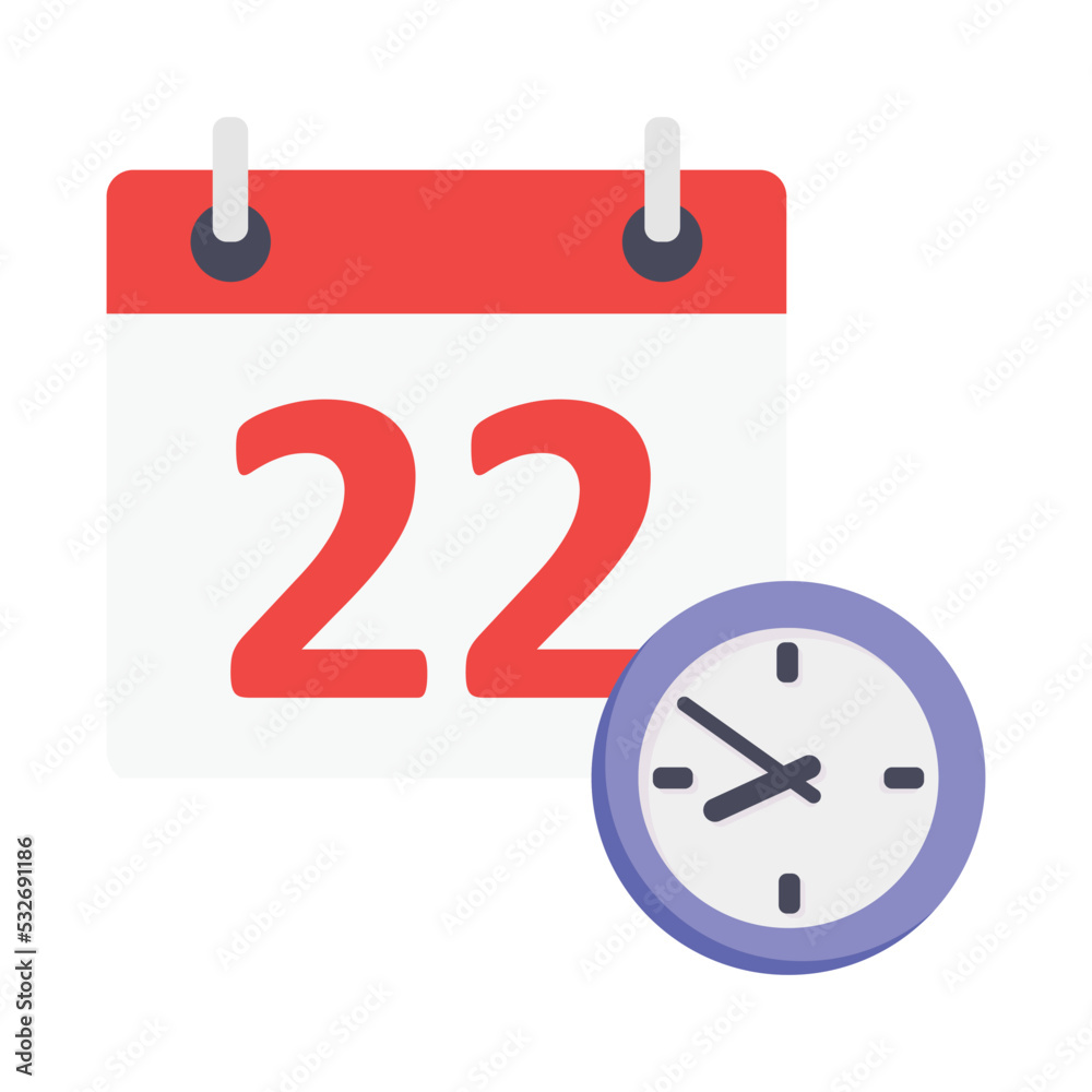 Twenty Two Calendar Vector Icon which is suitable for commercial work and easily modify or edit it
Twenty Two Calendar Vector Icon which is suitable for commercial work and easily modify or edit it