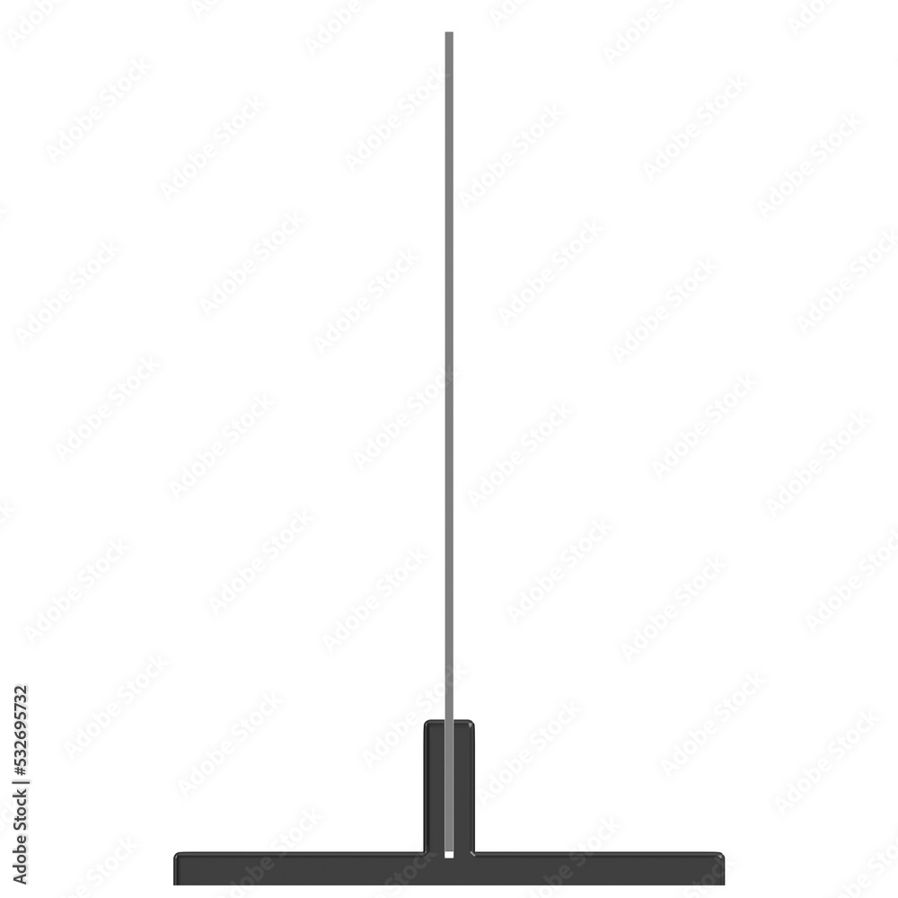 3d rendering illustration of an acrylic safety barrier 3d rendering illustration of an acrylic safety barrier