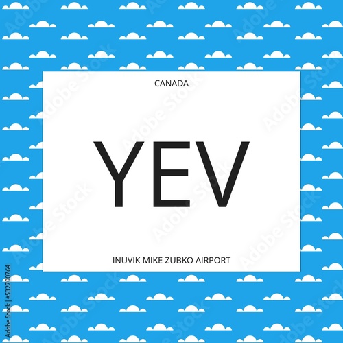 Inuvik Mike Zubko: The airport of the city of Inuvik in Canada photo