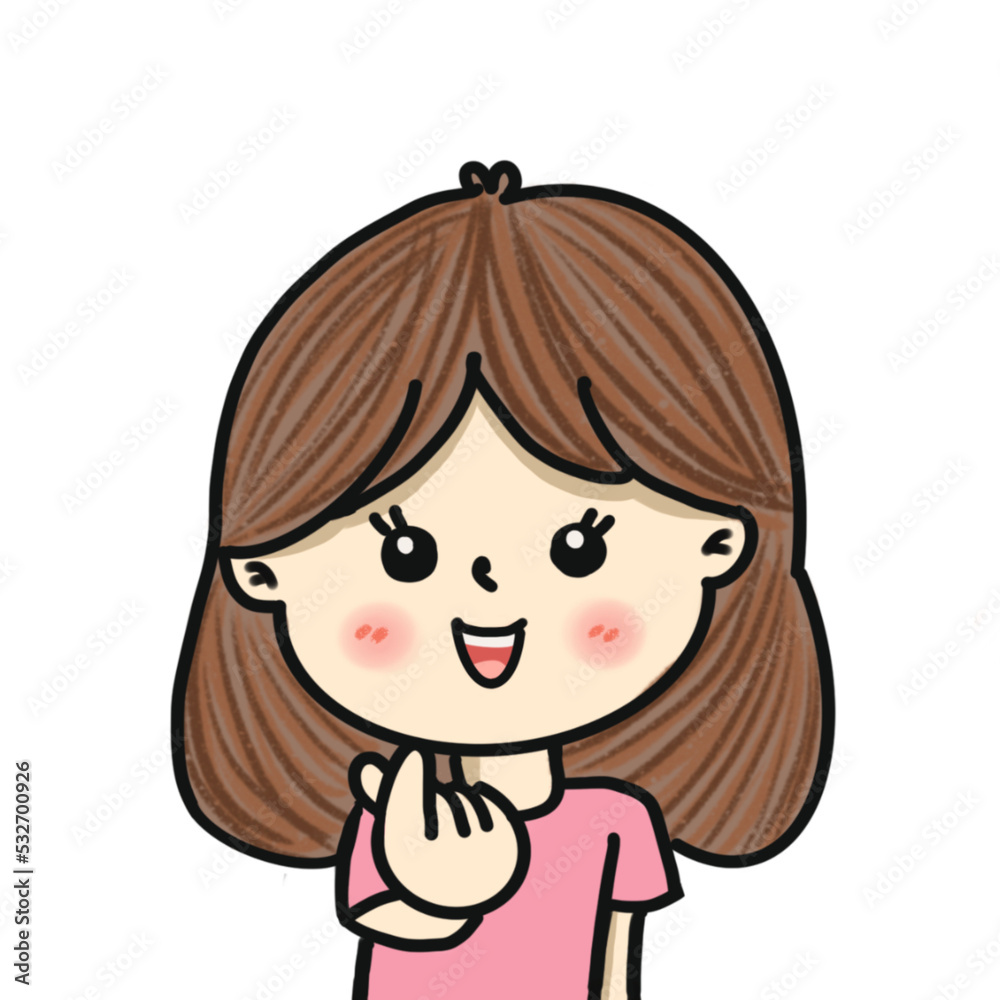 little girl show love finger. Hand drawn on transperent backgound. little girl show love finger. Hand drawn on transperent backgound.