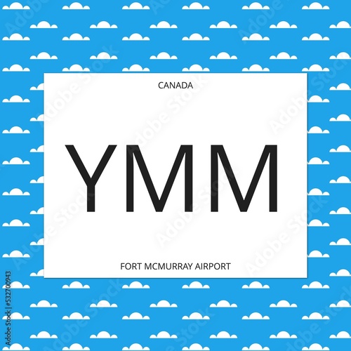 Fort Mcmurray: The airport of the city of Fort Mcmurray in Canada photo