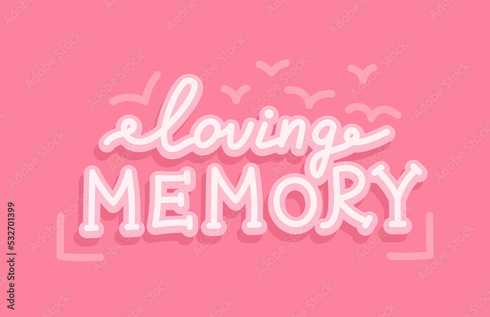 Favorite memories from life. A cover for a photo album. Vector illustration Inscription 