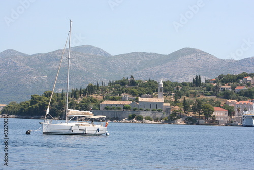 Île de Lopud, archipel des Elaphites, région de Dubrovnik (Croatie)