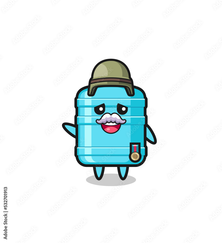 cute gallon water bottle as veteran cartoon cute gallon water bottle as veteran cartoon
