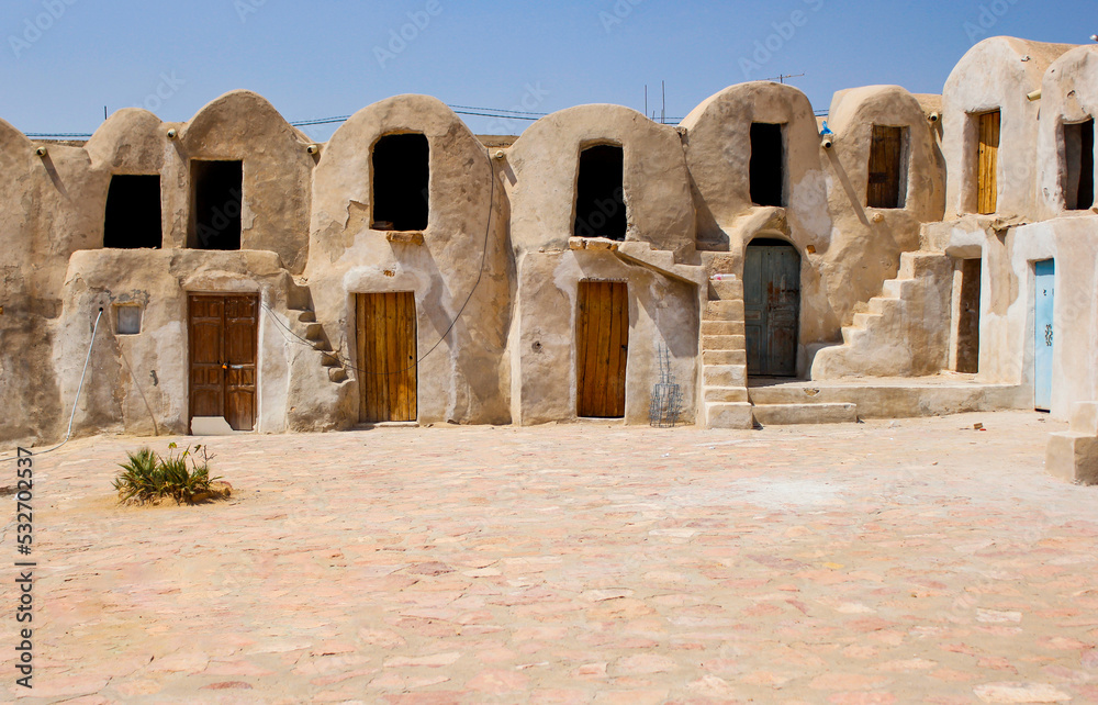Historical mud and sand architecture in the tataouine Tunisia