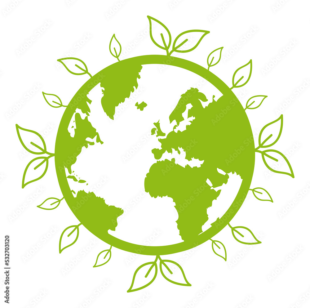 Green earth planet concept. Transparent png. Green earth planet concept. Transparent png.