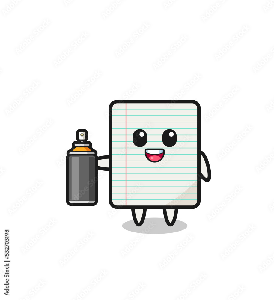 the cute paper as a graffiti bomber the cute paper as a graffiti bomber
