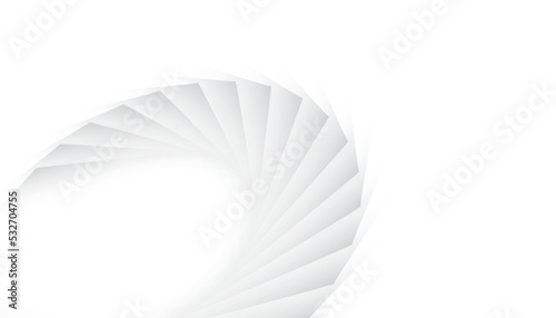 Abstract white and gray color, modern design stripes background with geometric shape. Vector illustration