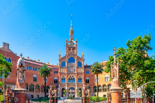 Colonial Hospital de la Santa Creu i Sant Pau in Barcelona, Spain photo