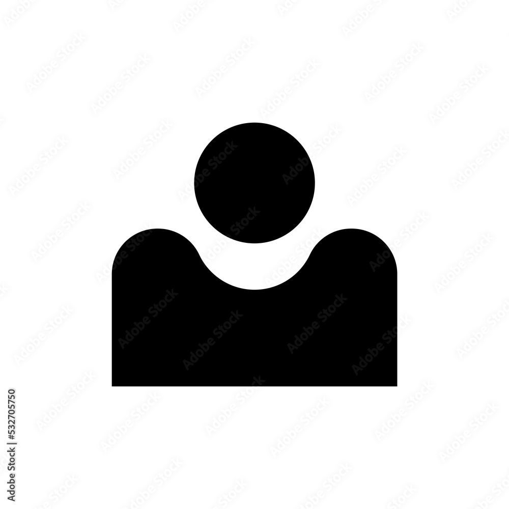 Graphic flat user icon for your design and website Graphic flat user icon for your design and website
