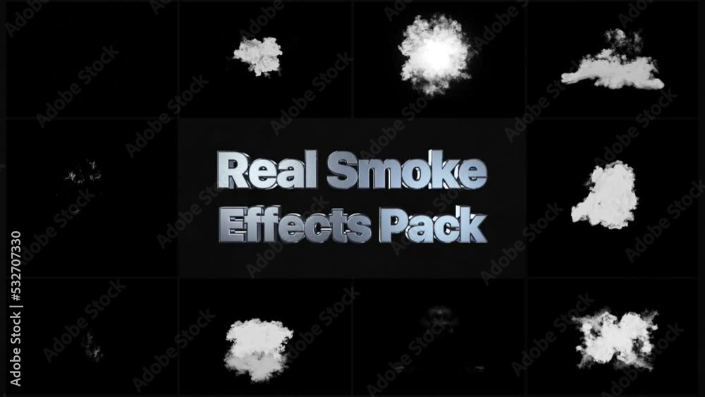 Real Smoke Effects 01 Motion Graphics Pack is a cool realistic