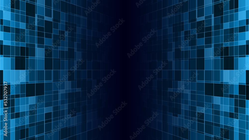 Obraz premium Abstract blue technology background. Vector illustration
