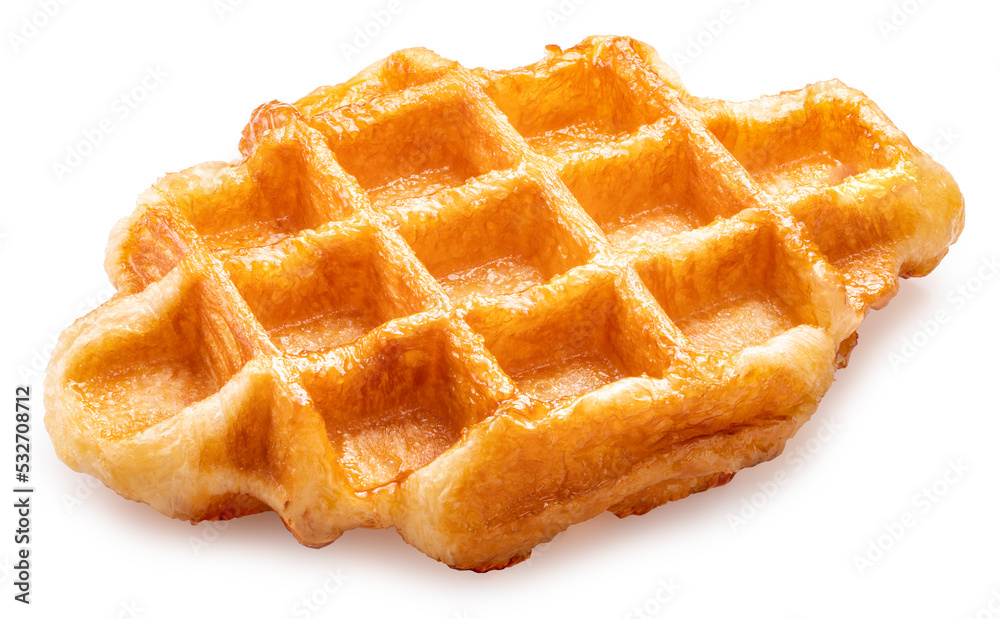 Golden brown Waffle isolated on white background, Freshly baked waffle isolated on white background With work path. Golden brown Waffle isolated on white background, Freshly baked waffle isolated on white background With work path.