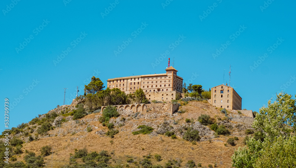view of El Pueyo Monastery, Barbastro, Spain