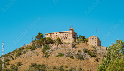 view of El Pueyo Monastery, Barbastro, Spain