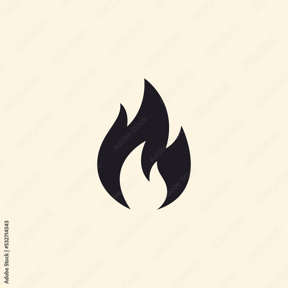 Fire flame icon. Modern vector icon design. Fire flame icon. Modern vector icon design.