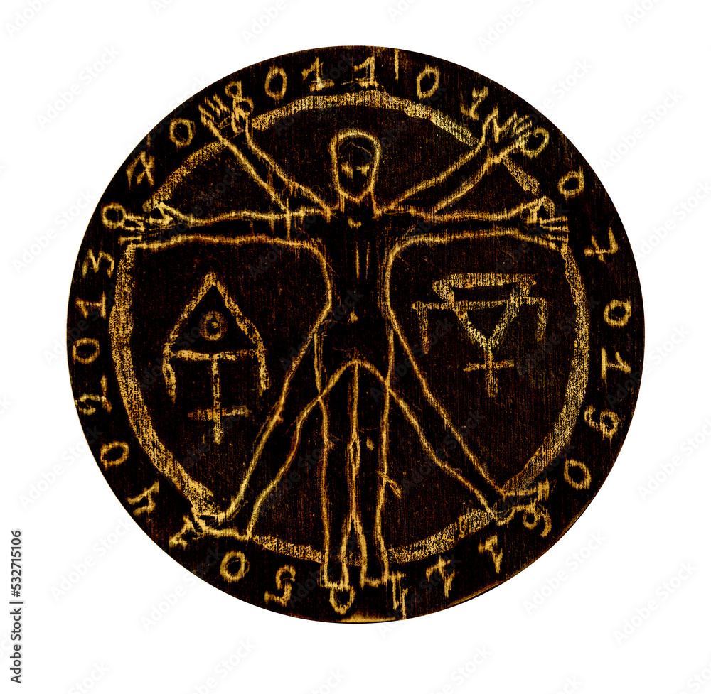 Mystic symbols with hand drawn magic and esoteric symbols Mystic symbols with hand drawn magic and esoteric symbols