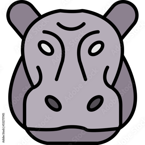 Hippopotamus Icon