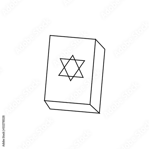 Yom Kippur Design element holy book is suitable for use as design elements for banner templates, presentations, backgrounds, celebrations, and others. eps 10. easy to edit
