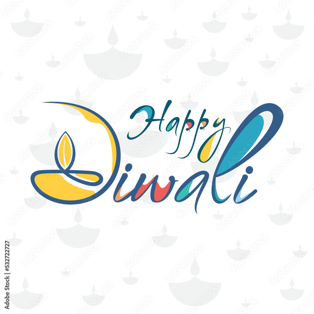 Fototapeta premium vector Illustration of Happy Diwali festival poster