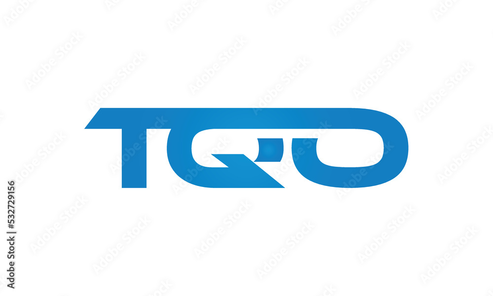 TQO letters Joined logo design connect letters with chin logo logotype icon concept TQO letters Joined logo design connect letters with chin logo logotype icon concept