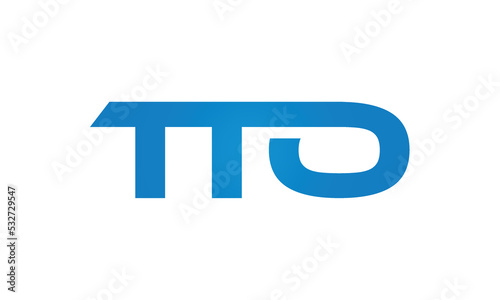 TTO letters Joined logo design connect letters with chin logo logotype icon concept   © PIARA KHATUN