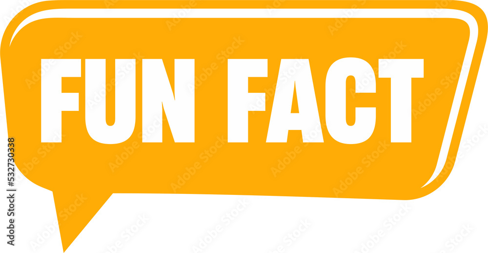 simple fun fact on speech bubble. concept of interesting information ...
